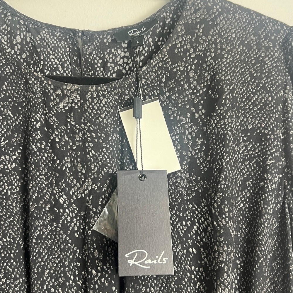 NEW Rails Size Large Inez Slate Python Smocked Wa… - image 13